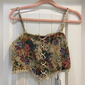 Cider Floral Corset Top